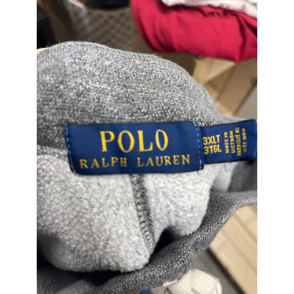 Polo Ralph Lauren Mens 3XLT Grey Heather Fleece Sweatpants Joggers Big & Tall